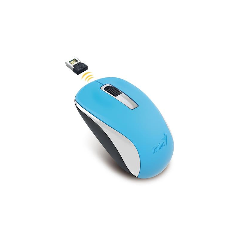 GENIUS Wireless myš NX-7005, USB, modrá, 1200dpi, BlueEye