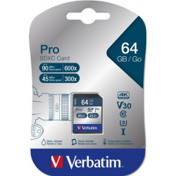 VERBATIM PRO 47022 SDXC 64 GB cl10
